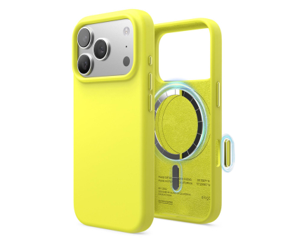 Etui do telefonów Elago Magsafe Silicon Case do iPhone 17 PRO Neon Yellow ES17MSSC63PRO-NYE